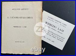 LE THETRE ET LES DIEUX Antonin ARTAUD Wifredo LAM 2 Docs 1966