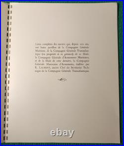 LITES DES NAVIRES DE LA COMPAGNIE Gle TRANSATLANTIQUE ET SES FILIALES 1855-1955