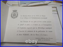 LOT 150 DOCUMENTS FONDS GOUPIL JULES VERNE 1960-80 LETTRES Brochures Manuscrits