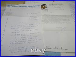 LOT 150 DOCUMENTS FONDS GOUPIL JULES VERNE 1960-80 LETTRES Brochures Manuscrits