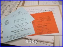 LOT 150 DOCUMENTS FONDS GOUPIL JULES VERNE 1960-80 LETTRES Brochures Manuscrits