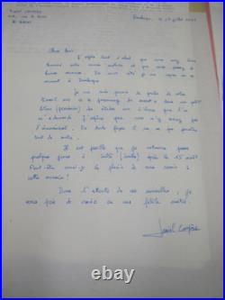 LOT 150 DOCUMENTS FONDS GOUPIL JULES VERNE 1960-80 LETTRES Brochures Manuscrits