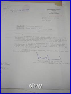 LOT 150 DOCUMENTS FONDS GOUPIL JULES VERNE 1960-80 LETTRES Brochures Manuscrits