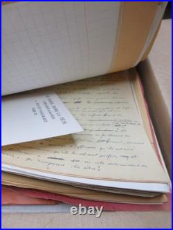 LOT 150 DOCUMENTS FONDS GOUPIL JULES VERNE 1960-80 LETTRES Brochures Manuscrits