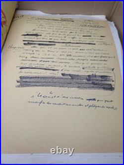 LOT 150 DOCUMENTS FONDS GOUPIL JULES VERNE 1960-80 LETTRES Brochures Manuscrits