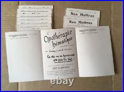 LOT 66 CARTES MEDICALES NOS MAITRES + 45 PORTRAITS Ed DESCHIENS 1905 à 1914