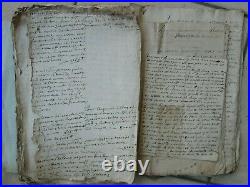 LOT DOCS MS 1694-1697 TERRES DE WISMES / LIEVIN (Pas de Calais)