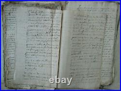 LOT DOCS MS 1694-1697 TERRES DE WISMES / LIEVIN (Pas de Calais)
