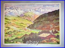 LOT de 10 Anciennes Affiches Scolaires Pédagogiques / Tableaux d'élocution