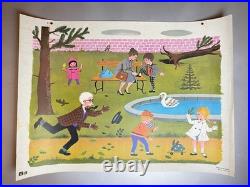 LOT de 10 Anciennes Affiches Scolaires Pédagogiques / Tableaux d'élocution