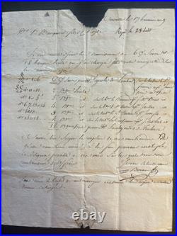 LOT de 11 CONNAISSEMENTS Documents Maritime et Douanier finXVIII, début XIX ème