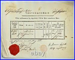 LOT de 24 CERTIFICATS de DÉCÈS SOLDATS GUERRES RÉVOLUTIONNAIRES PRUSSE XVIIIème