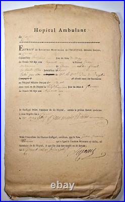 LOT de 24 CERTIFICATS de DÉCÈS SOLDATS GUERRES RÉVOLUTIONNAIRES PRUSSE XVIIIème