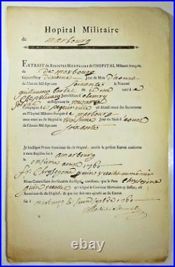 LOT de 24 CERTIFICATS de DÉCÈS SOLDATS GUERRES RÉVOLUTIONNAIRES PRUSSE XVIIIème