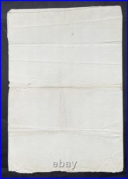 LOUIS XIII Lettre signée Citadelle de Calais 1618