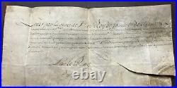 LOUIS XIV Roi de France Document / lettre signée Marine La Rochelle 1692