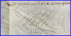 LOUIS XIV Roi de France Document / lettre signée Marine La Rochelle 1692