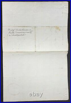 LOUIS XVI Roi France Lettre signée Soldats Invalides Letter signed 1786
