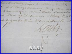 LOUIS XVI lettre manuscrite signée Breteuil Archevêque 1784