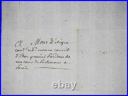 LOUIS XVI lettre manuscrite signée Breteuil Archevêque 1784