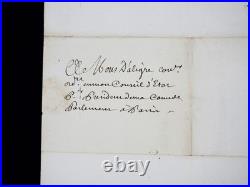 LOUIS XVI lettre manuscrite signée Chaillou droit d'aubaine 1783