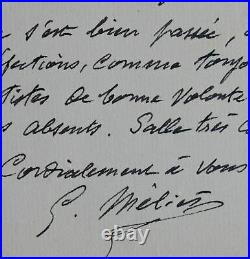 L'illusionniste Georges Méliès écrit au prestidigitateur Auguste Drioux