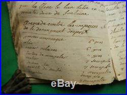 La18 Ms Rare Manuscrit D'apothicaire 1798 Relie Velin Pharmacie Medecine Creuse