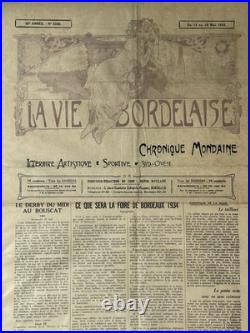 La Vie Bordelaise Journal Art Nouveau Alfons Mucha N°2186 Mai 1934