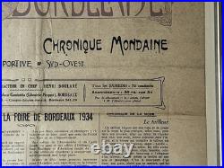 La Vie Bordelaise Journal Art Nouveau Alfons Mucha N°2186 Mai 1934