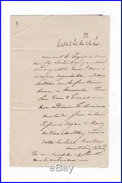 Lamartine / 2 Lettres Autographes (1831) / Bibliotheque De L'arsenal