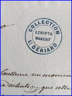 Las Lettre Signée Corse Chiappe Au Duc De Richelieu 1821 Tampon Collection