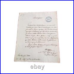 Las Lettre Signée Corse Chiappe Au Duc De Richelieu 1821 Tampon Collection