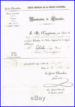 Le Brevet De Chevalier De La Legion D'honneur D'eugene Labiche