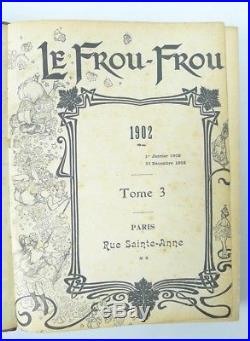 Le Frou-Frou année complète 1902 51 numéros dont 3 en couleurs