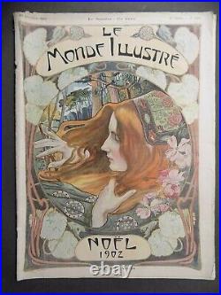 Le Monde Illustre Noel 1902 N°2385 Art Nouveau C. Ruckert