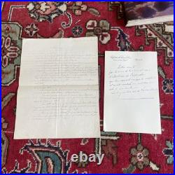 Le RELIQUAIRE DE LAMARTINE Léon Cerf 1925 + Courrier signé et documents RARE