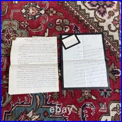 Le RELIQUAIRE DE LAMARTINE Léon Cerf 1925 + Courrier signé et documents RARE