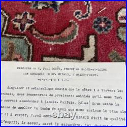 Le RELIQUAIRE DE LAMARTINE Léon Cerf 1925 + Courrier signé et documents RARE