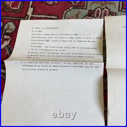 Le RELIQUAIRE DE LAMARTINE Léon Cerf 1925 + Courrier signé et documents RARE