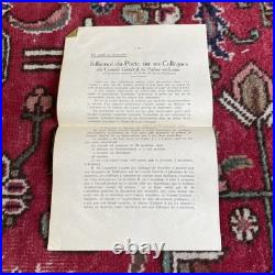 Le RELIQUAIRE DE LAMARTINE Léon Cerf 1925 + Courrier signé et documents RARE
