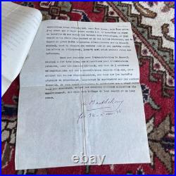 Le RELIQUAIRE DE LAMARTINE Léon Cerf 1925 + Courrier signé et documents RARE