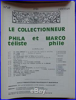 Le collectionneur philatéliste et marcophile, lot de 150 revues, bulletins