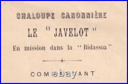 Le commandant Pierre Loti sort le canon! Lettre autographe signée Régates