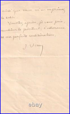 Le commandant Pierre Loti sort le canon! Lettre autographe signée Régates