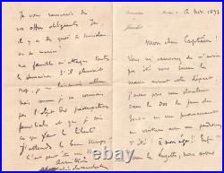 Le commandant Pierre Loti sort le canon! Lettre autographe signée Régates