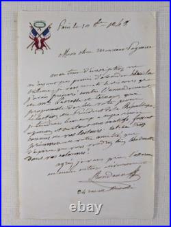 Léon-Frédéric RONDEAU (1793-1857), député du Loiret, Lettre élections 1848