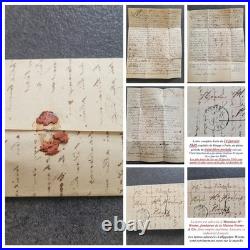 Lettre 14 Janvier 1849 Taxe 2 Décimes Transition Postale pénurie Cérès N°3