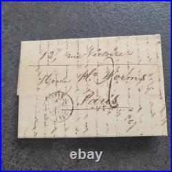 Lettre 14 Janvier 1849 Taxe 2 Décimes Transition Postale pénurie Cérès N°3