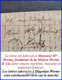 Lettre 14 Janvier 1849 Taxe 2 Décimes Transition Postale pénurie Cérès N°3