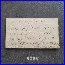 Lettre 1699 autographe Baron De La Refeuille en Franchise chez De Brémare